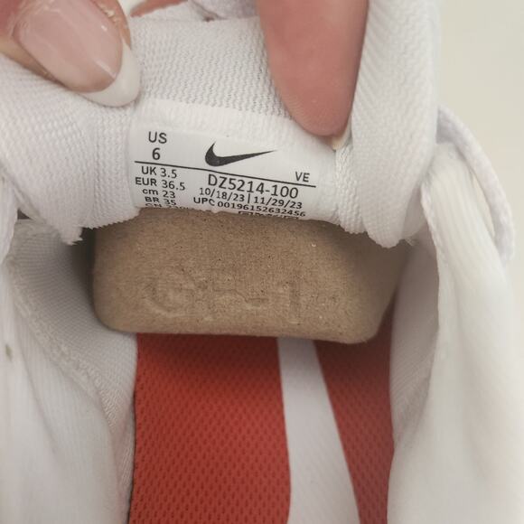 NIKE Women's air zoom Pegasus 39, White Team Orange Platinum Tint, 6 - Picture 7 of 10